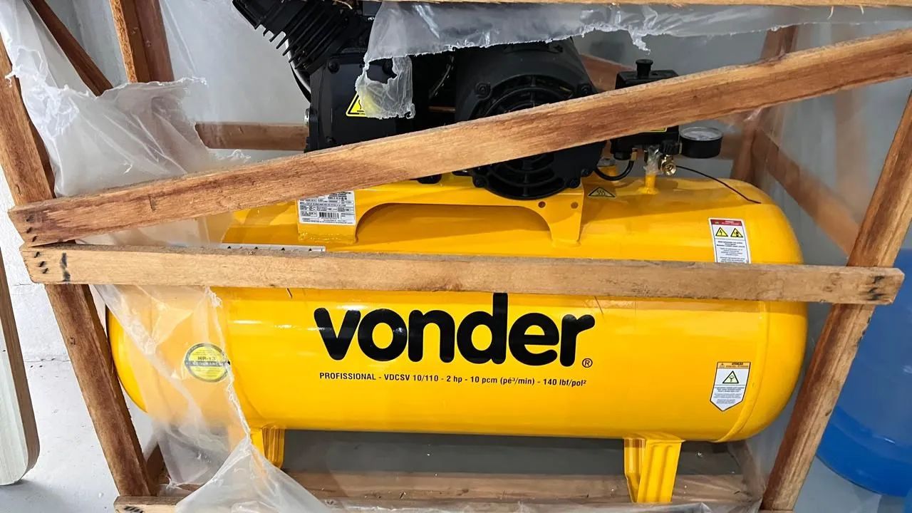 Compressor de ar vonder vdcsv 10/100 e 140 lbf novo