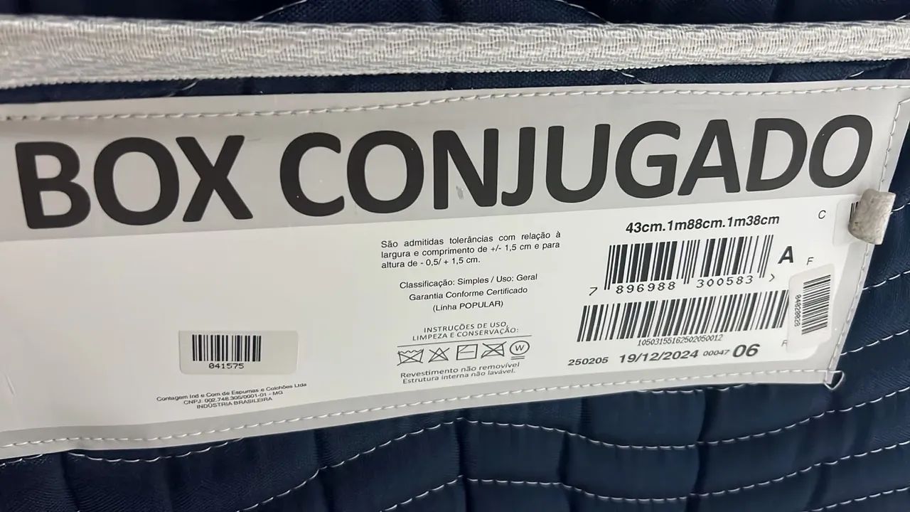 Cama box colchão conjugado  - Foto 3