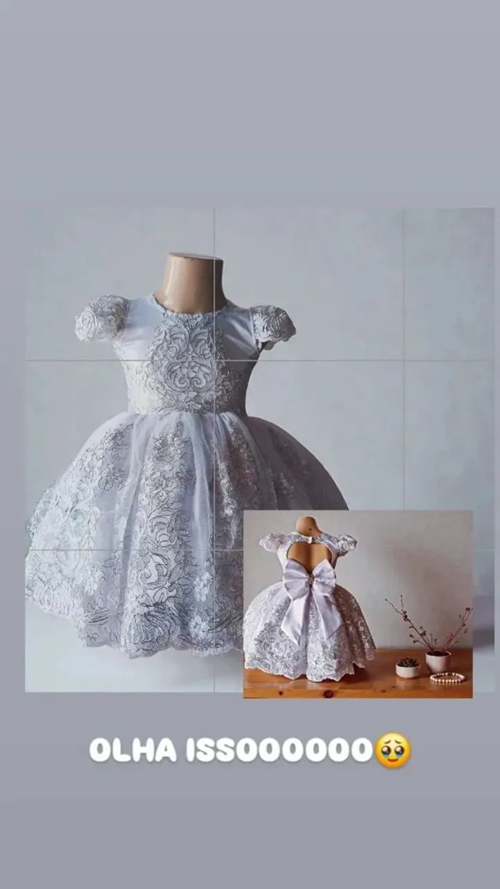 Vestido branco infantil 