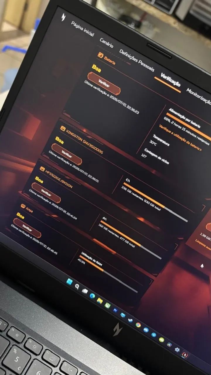 NOTBOOK NITRO V5 RTX 4050 24GB DE RAM (ACEITO TROCAS) - Foto 2