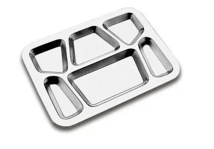 bandejão 6 divisorias inox