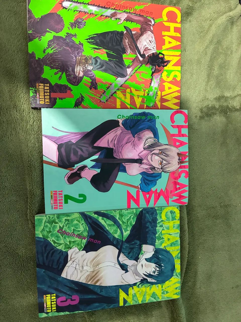 Mangá chainsaw man 1,2 e 3 - Foto 2