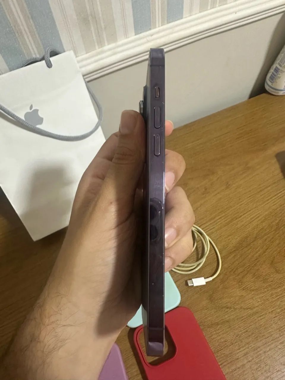 Iphone 14 pro max roxo 256GB 81% Bateria - Foto 3