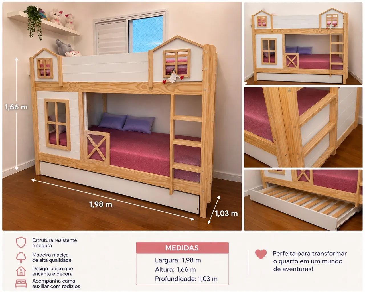 Treliche casatema em ótimo estado madeira maciça  - Foto 4