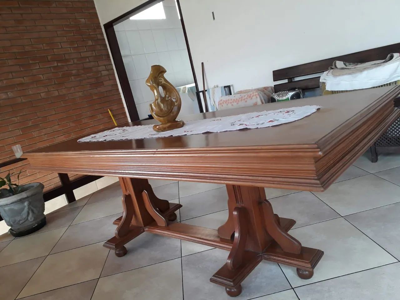 Mesa antiga de madeira cerejeira!! - Foto 2