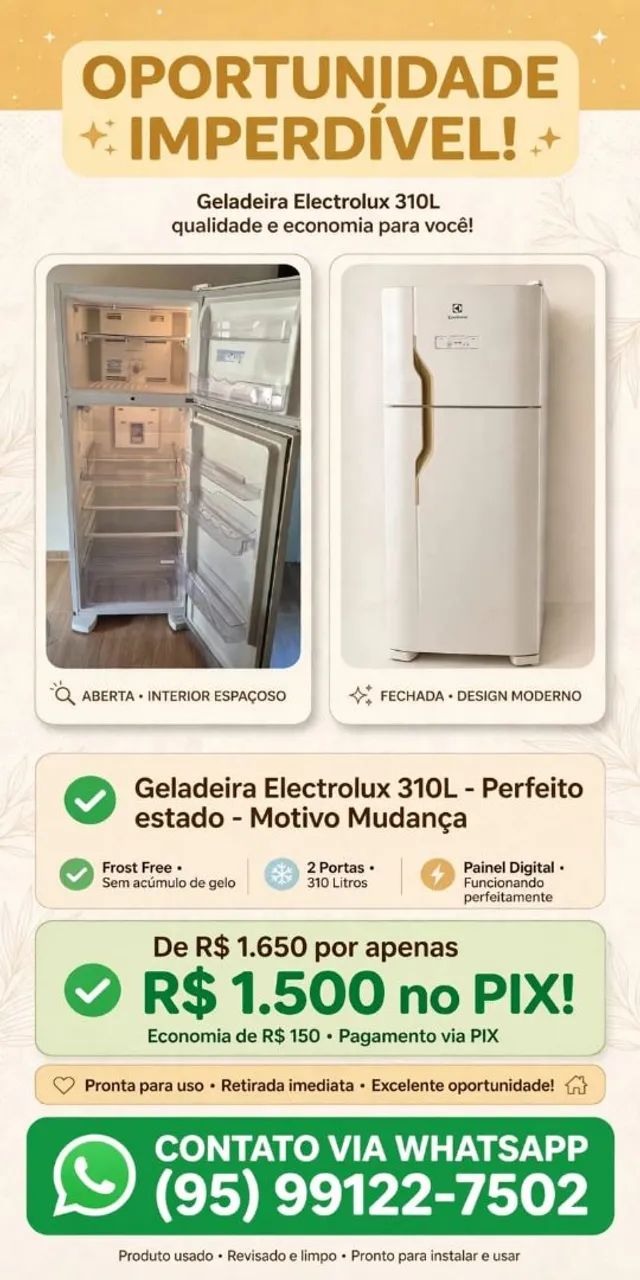 Geladeira Eletrolux