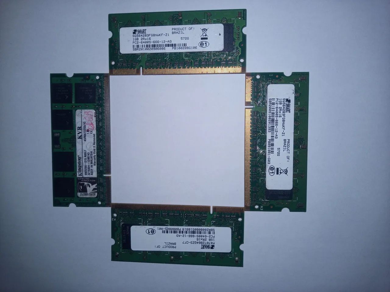 Memória Ram 1gb Smart Pc2 6400S-666-12-A3