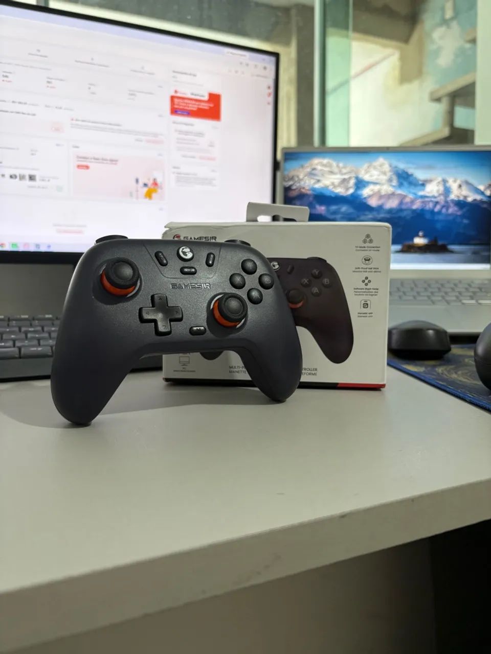 Controle Gamesir NOVA LITE Hall Effect RECARREGAVEL USB DONGLE E BLUETOOTH 