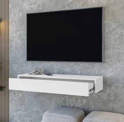 RACK SUSPENSO COM GAVETA LÍVIA - MODERNO, PRÁTICO E ELEGANTE - Foto 5