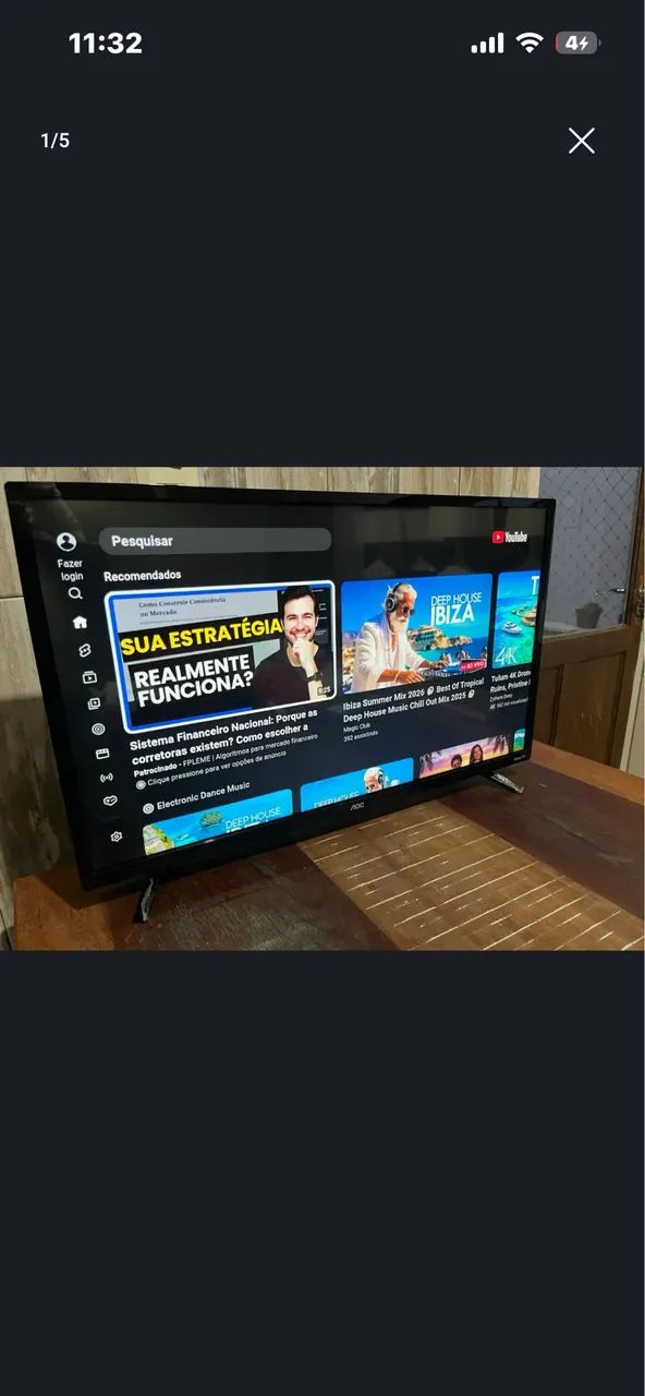 Smart tv AOC 32 pega todos os aplicativos e Spotify  - Foto 5