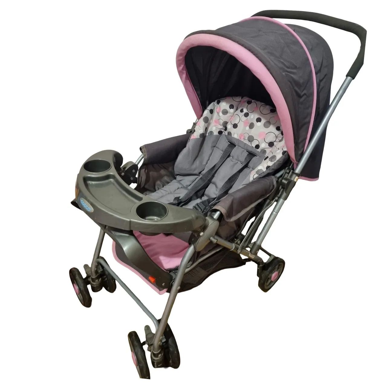 Carrinho de bebê Cosco Rosa - Foto 2