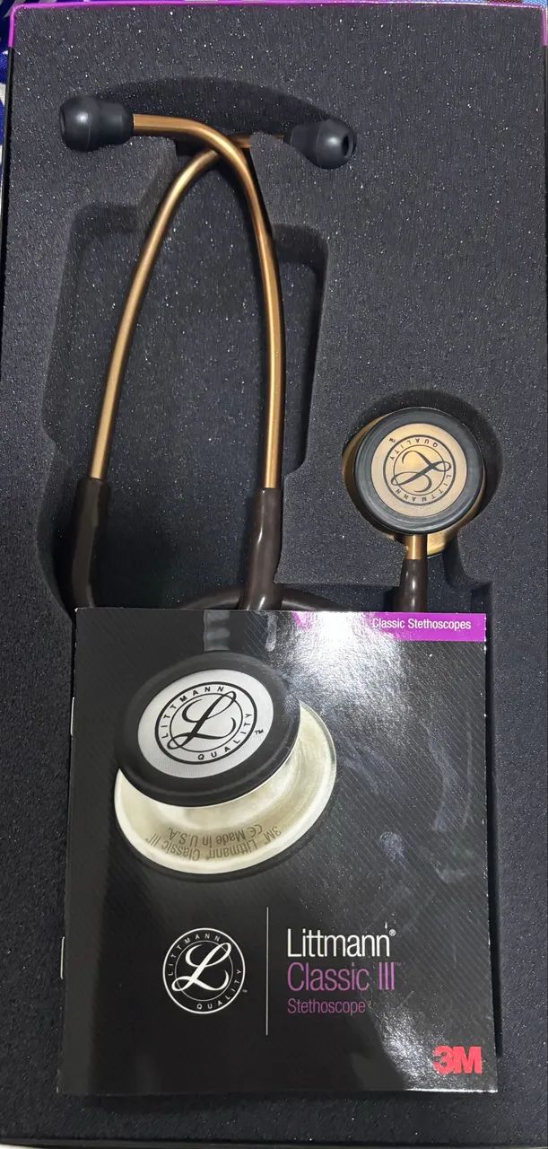 Estetoscópio 3M Littmann Classic III Cor Chocolate - Foto 3