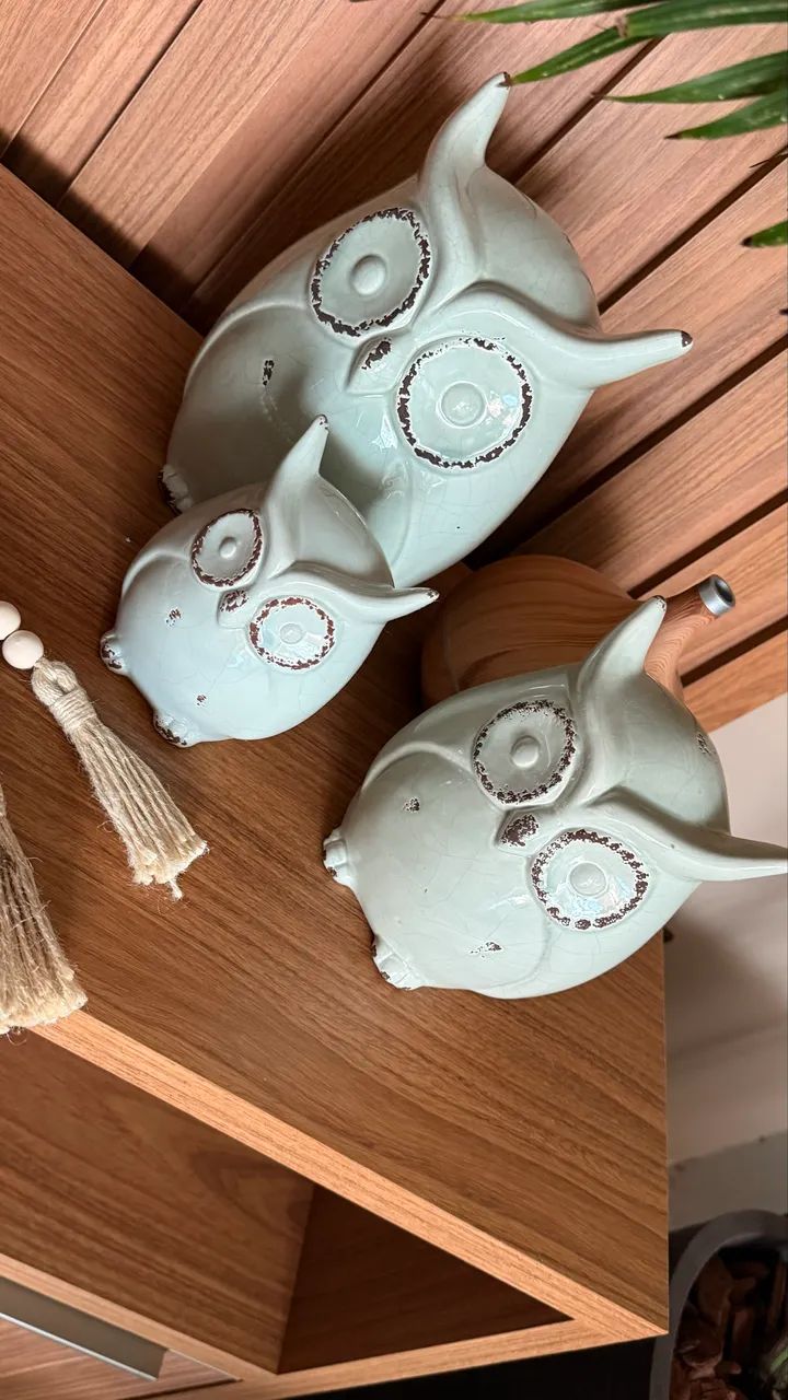 Corujas decorativas 