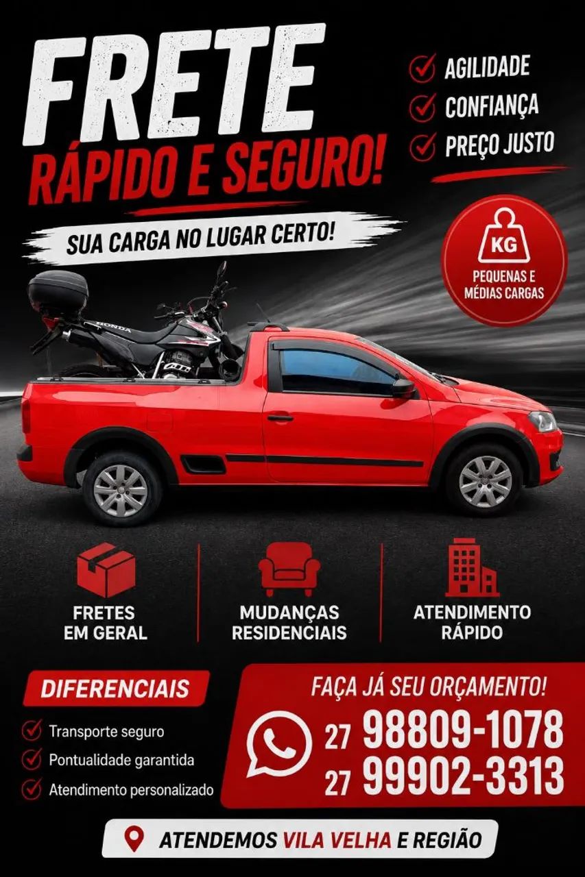 Fazemos pequenos fretes!