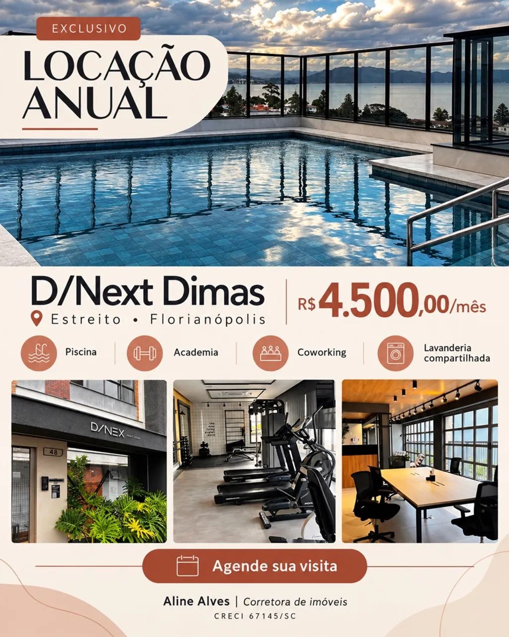 Locação Anual no exclusivo DNext Dimas