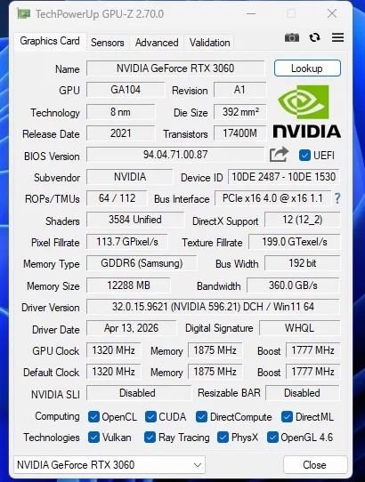Placa de vídeo 3060 12 Gb - Foto 3