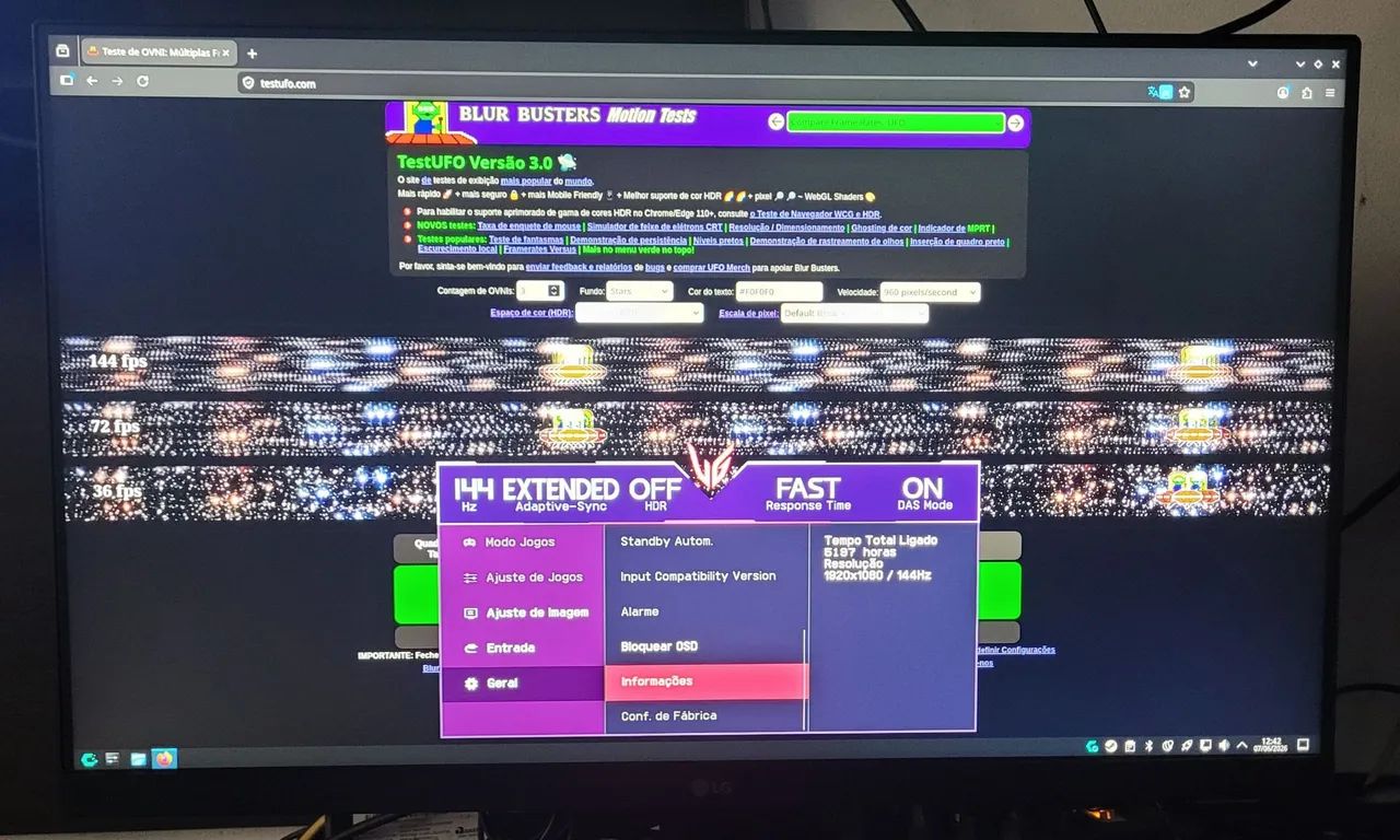 Monitor lg ultragear 144hz 24 polegadas  - Foto 2