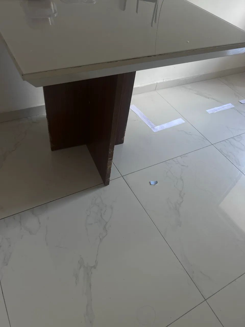 MESA TAMPO DE VIDRO 90x90 - Foto 3