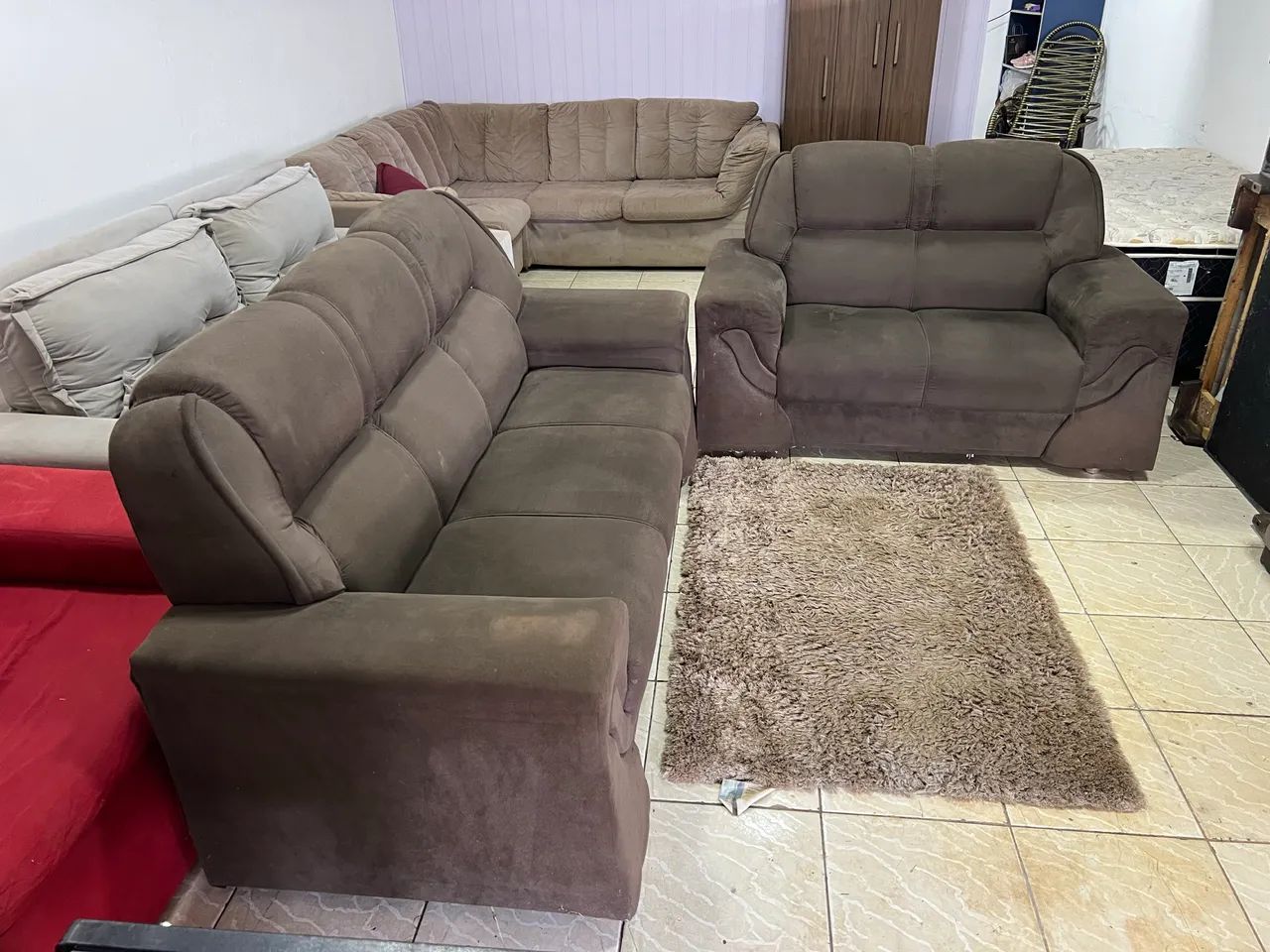 Vendo Jogo de Sofá 2 e 3 lugares em ótimo Estado Entrego * - Foto 4