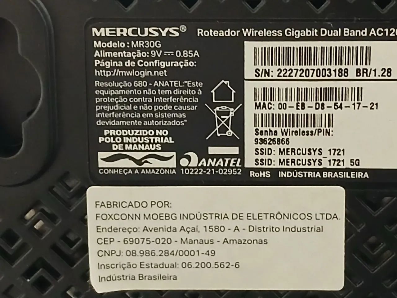 Roteador Mercusys MR30G - Foto 3