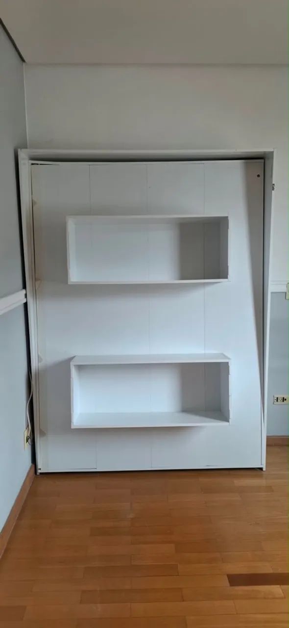 cama de casal embutida com estante - Foto 2