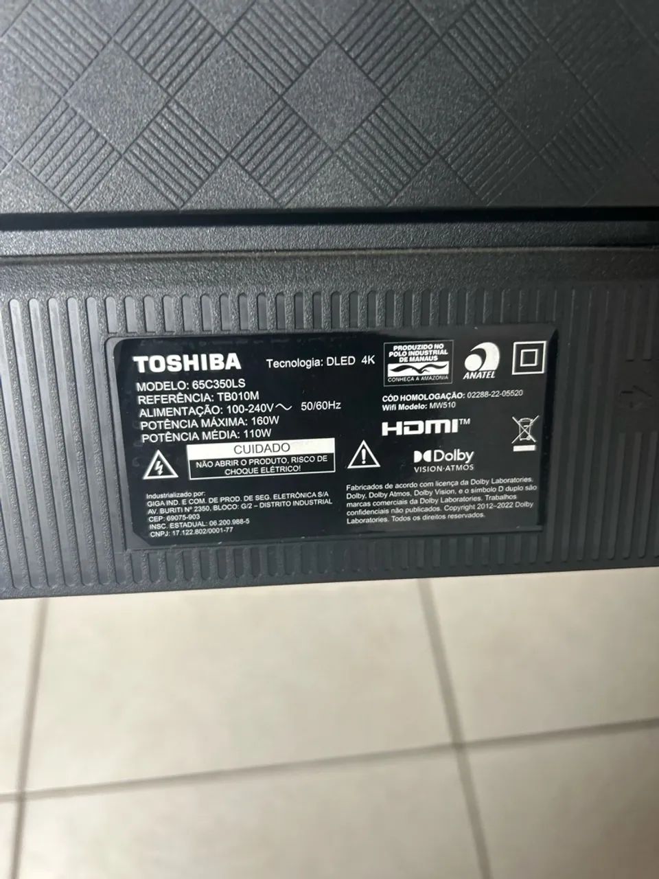 Tv com tela quebrada  - Foto 4
