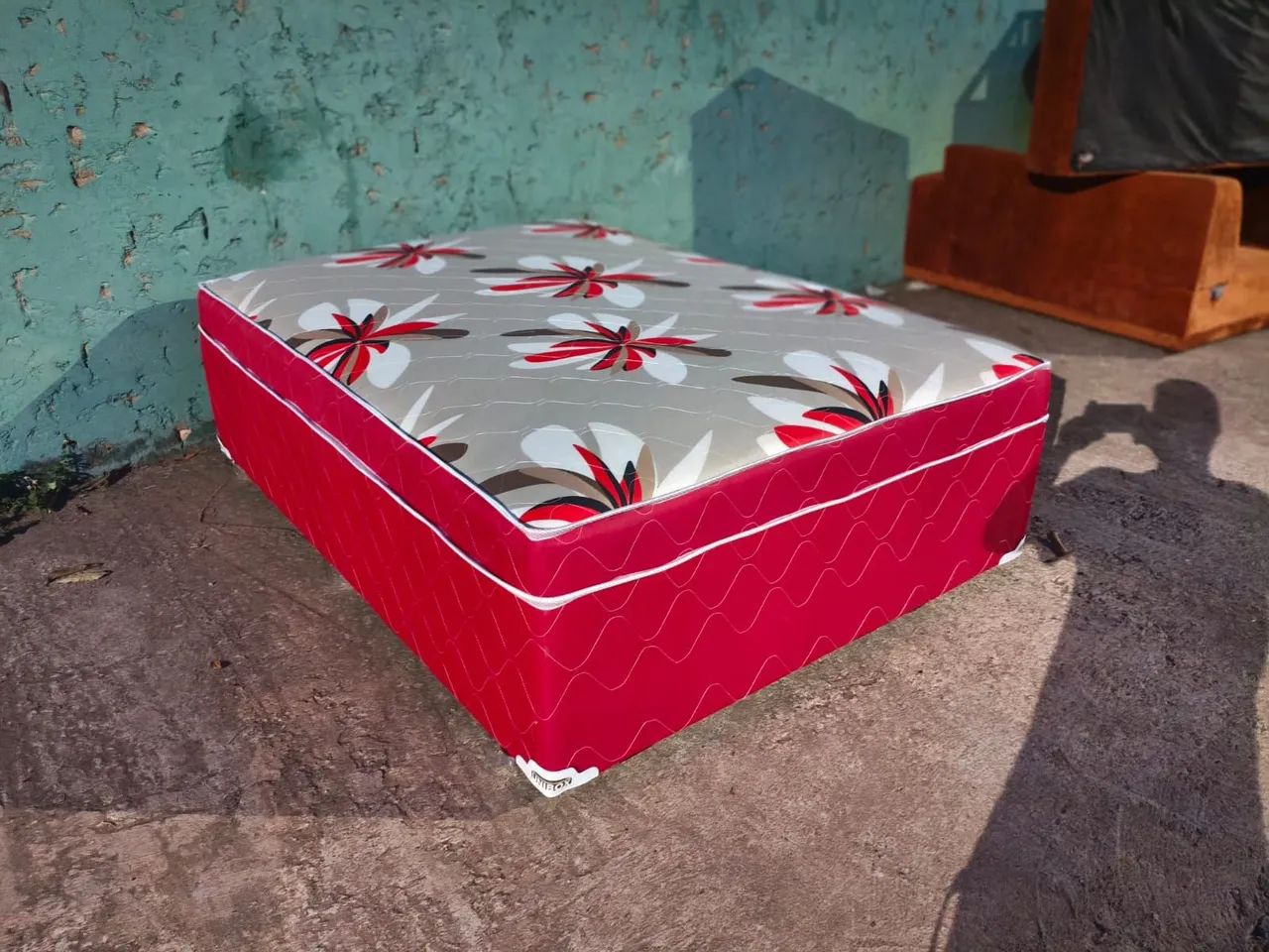 Cama Box casal de mola a pronta entrega 