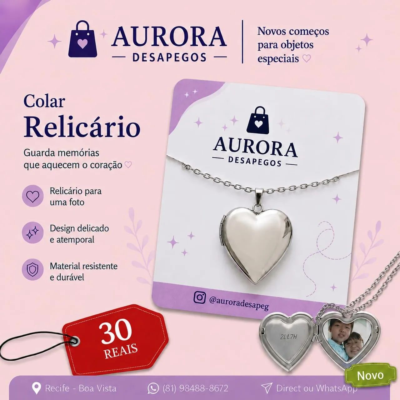 Colar Relicário 