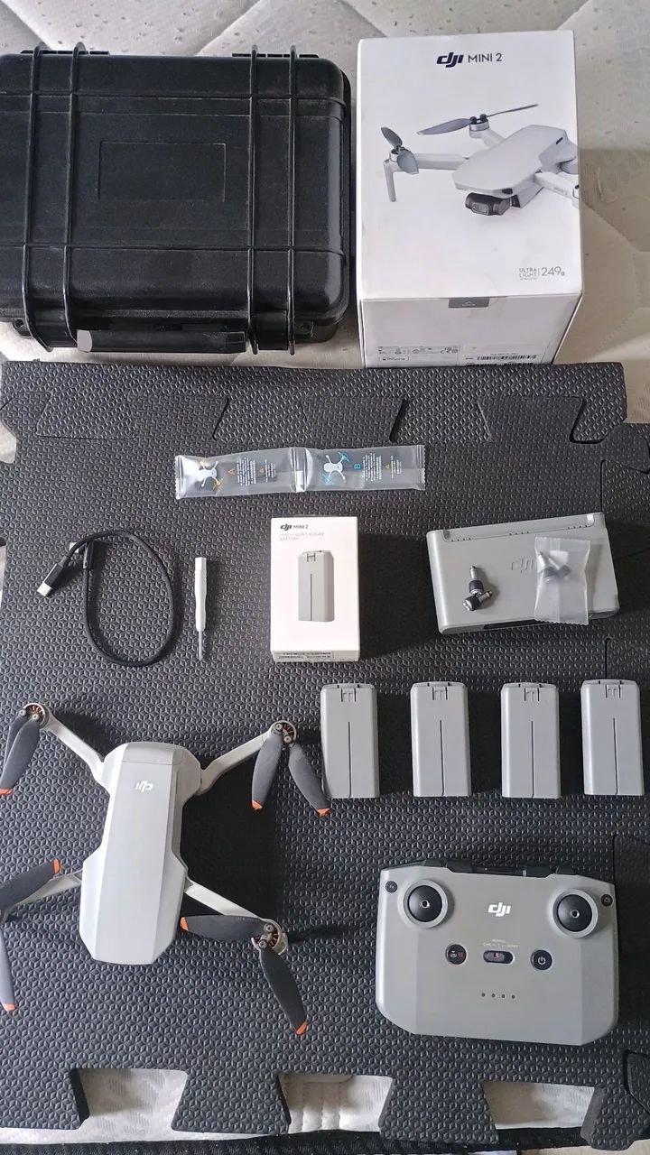 Drone Dji mini 2 com 4 baterias