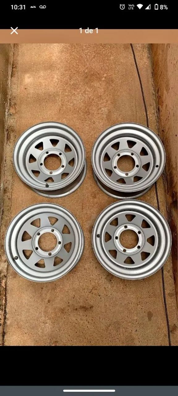 Rodas aro 15  F1000 Landau Jeep
