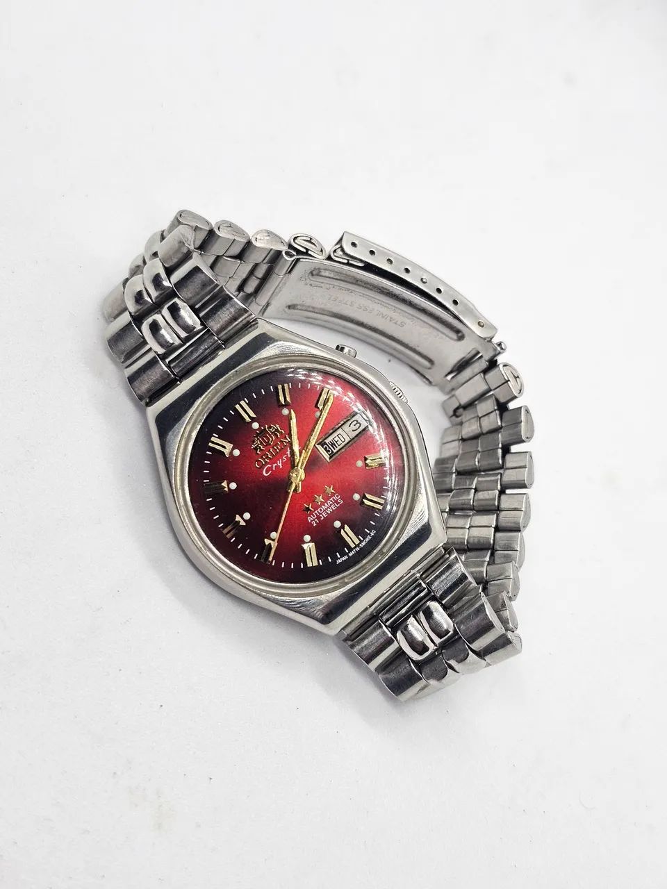 Relogio Orient 3 Estrelas Crystal 21 Rubis Automático 