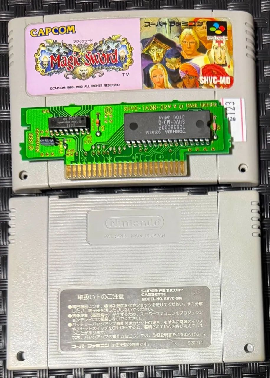 Magic Sword Original SFC Super Famicom SNES Capcom com Manual - Foto 2