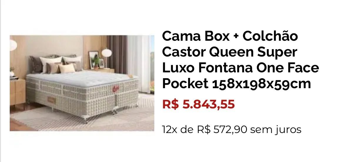 Oportunidade: cama box top de linha da Castor  - Foto 3