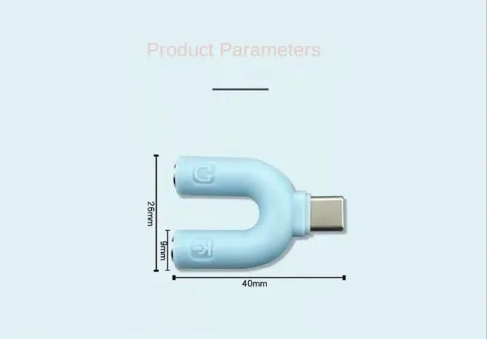 Adaptador Spliter Tipo C Fone e Microfone - Foto 5