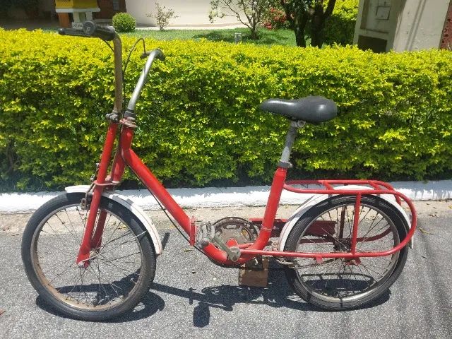 Bicicleta Caloi Berlineta Dobrável Anos 70 Original Aro 20 - Foto 5