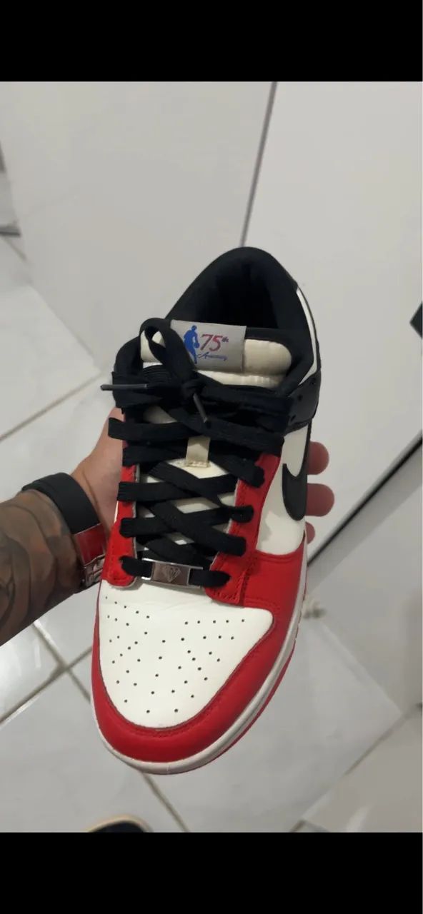 NBA X Nike Dunk Low Chicago Vermelho/Preto - Calçados - Aldeota