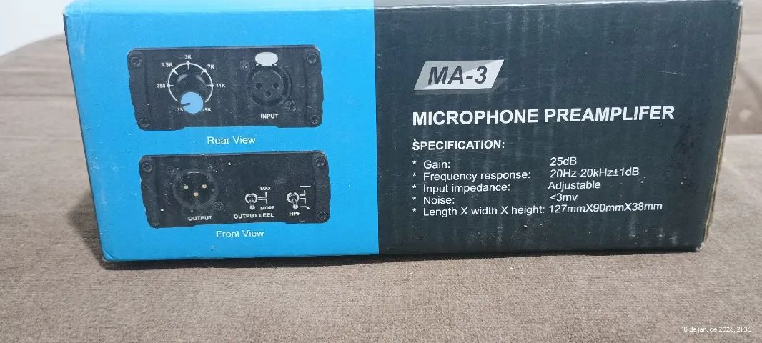 Pré amplificador para Microfones, Alctron MA-3 - Foto 5