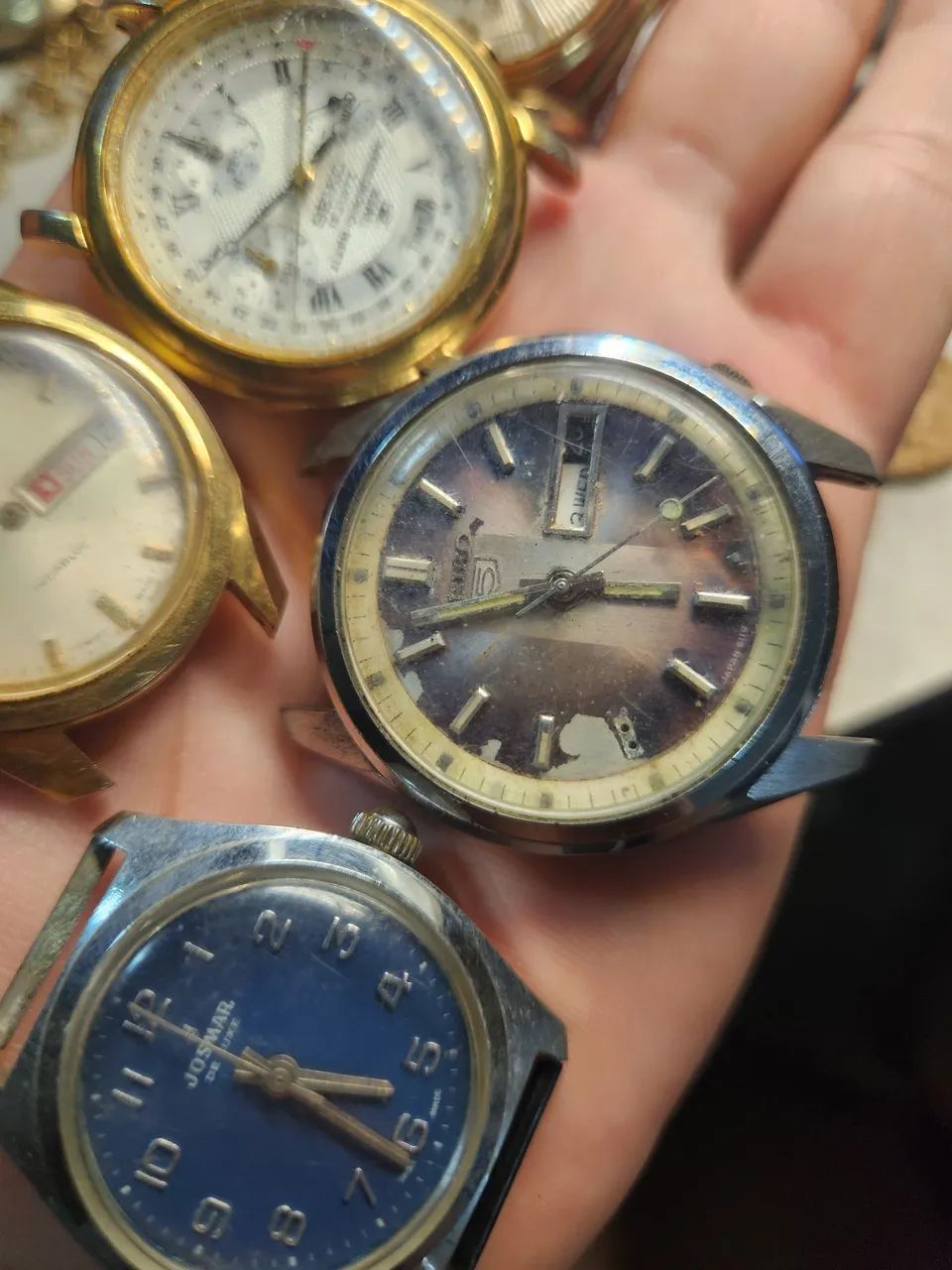 LOTES DE 6 RELÓGIOS PARA PEÇAS OU RESTAURAÇÃO  - Foto 4