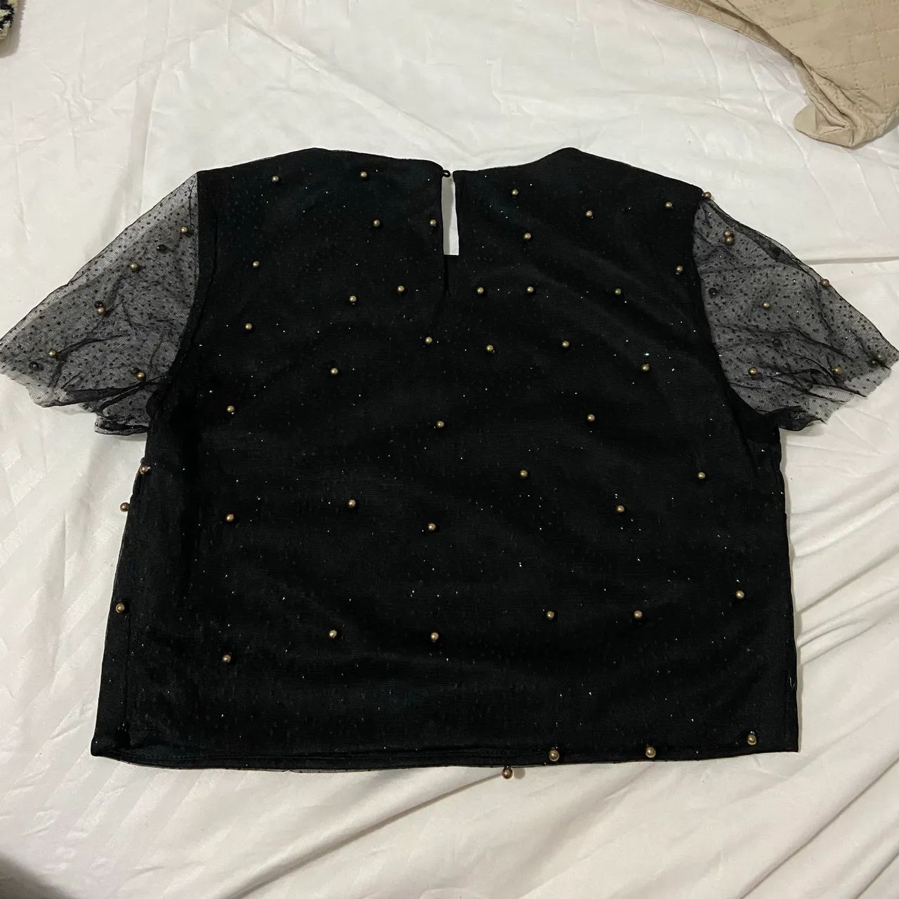 Blusa Preta Brilho - Foto 2