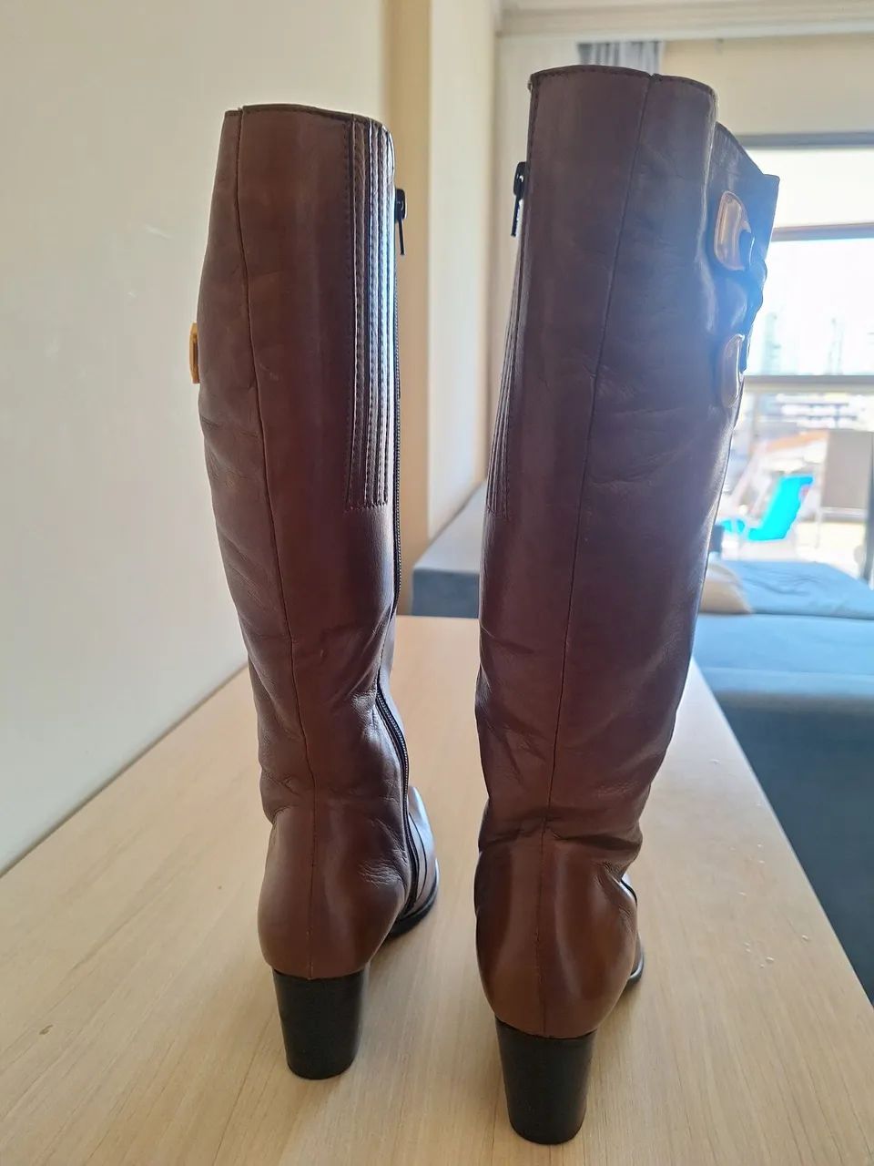 Bota de Couro Cano longo - Foto 3