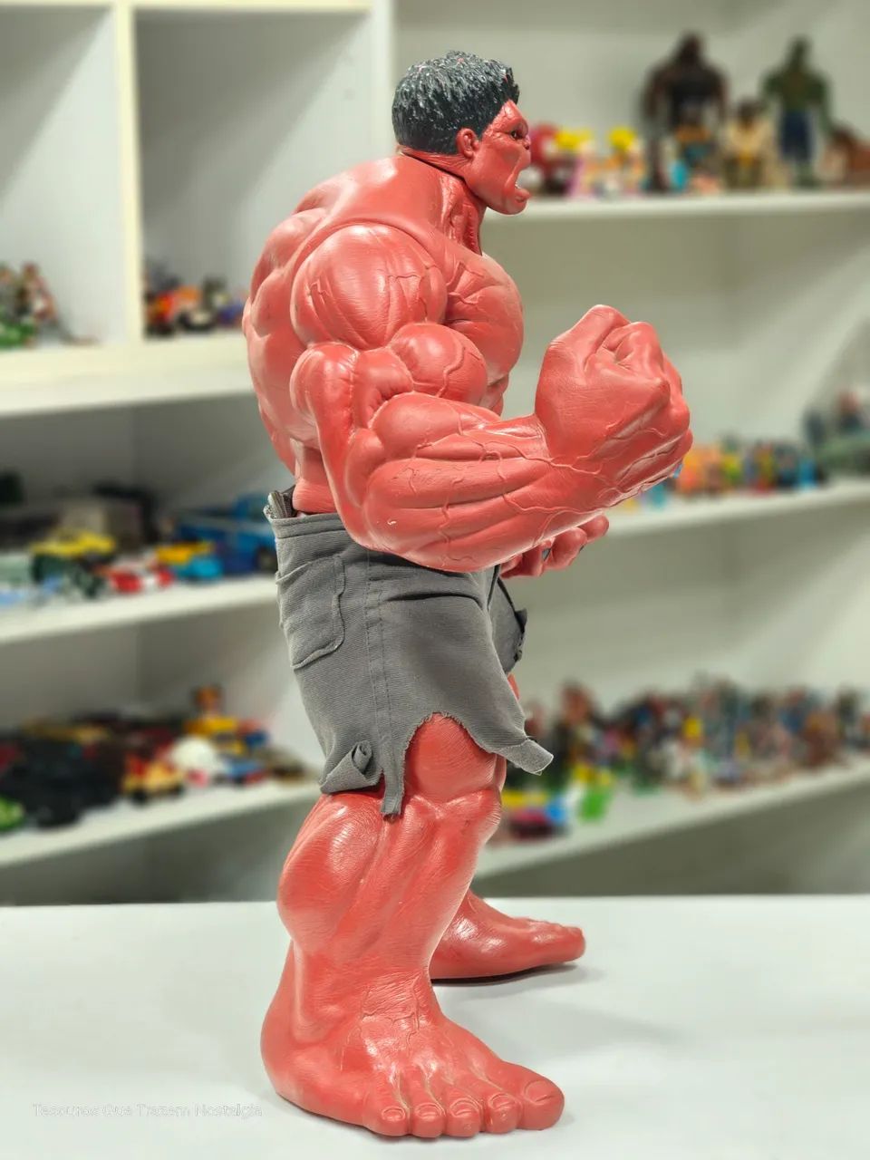 Boneco Hulk Vermelho Premium Grande Mimo 50cm - Foto 5