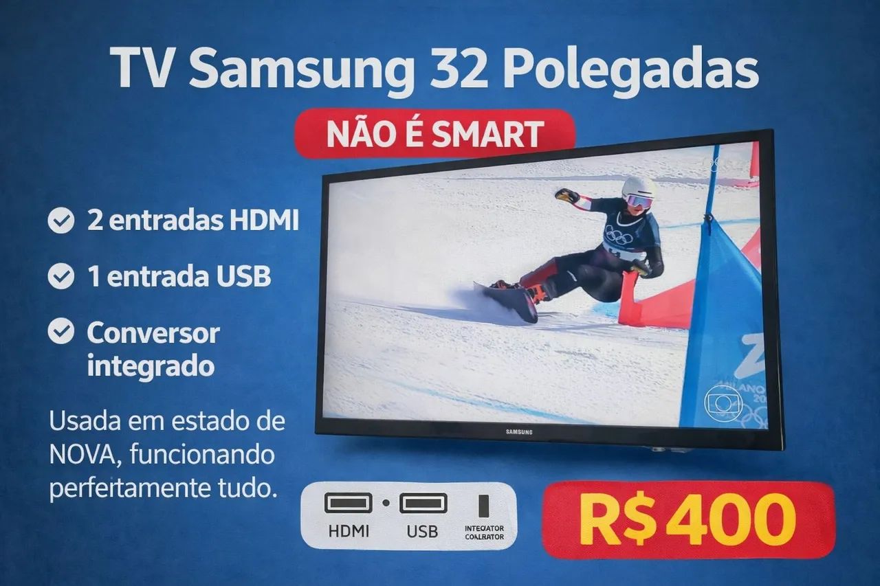 Tv Samsung 32 polegadas (NÃO é smartv)  - Foto 2