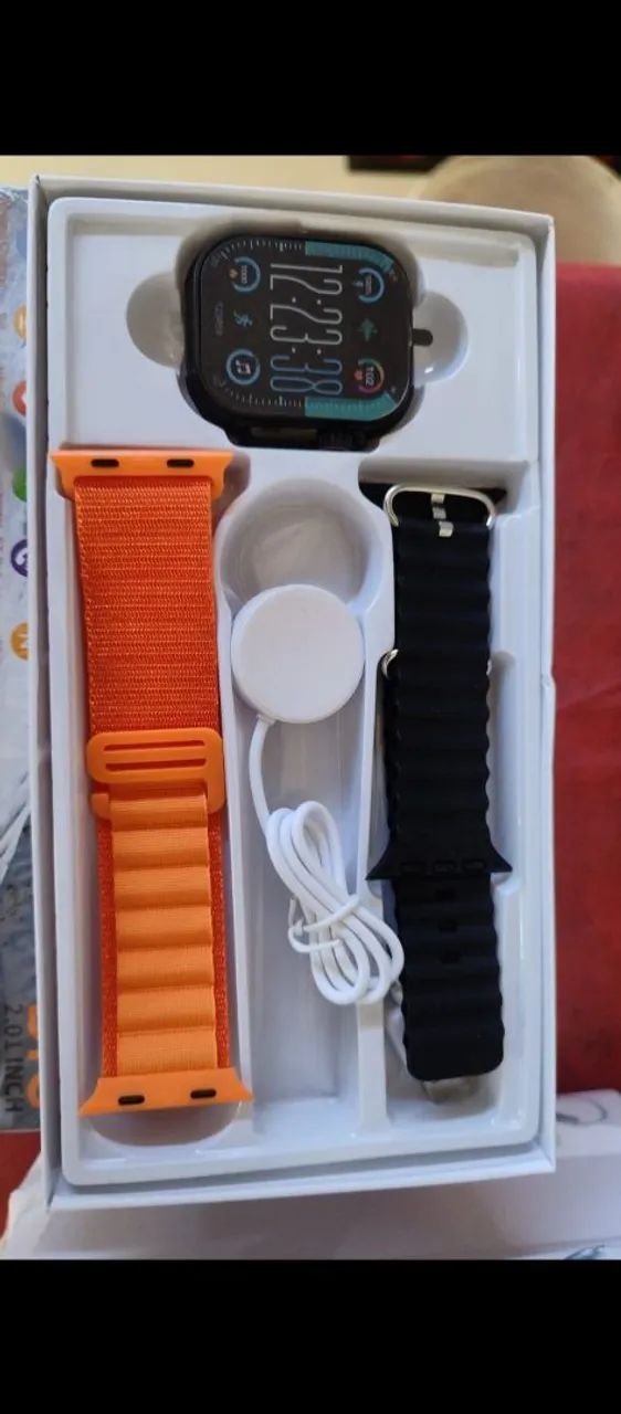 Smartwatch Ultra A15 BIG com 7 pulseiras e monitor cardíaco - Foto 3