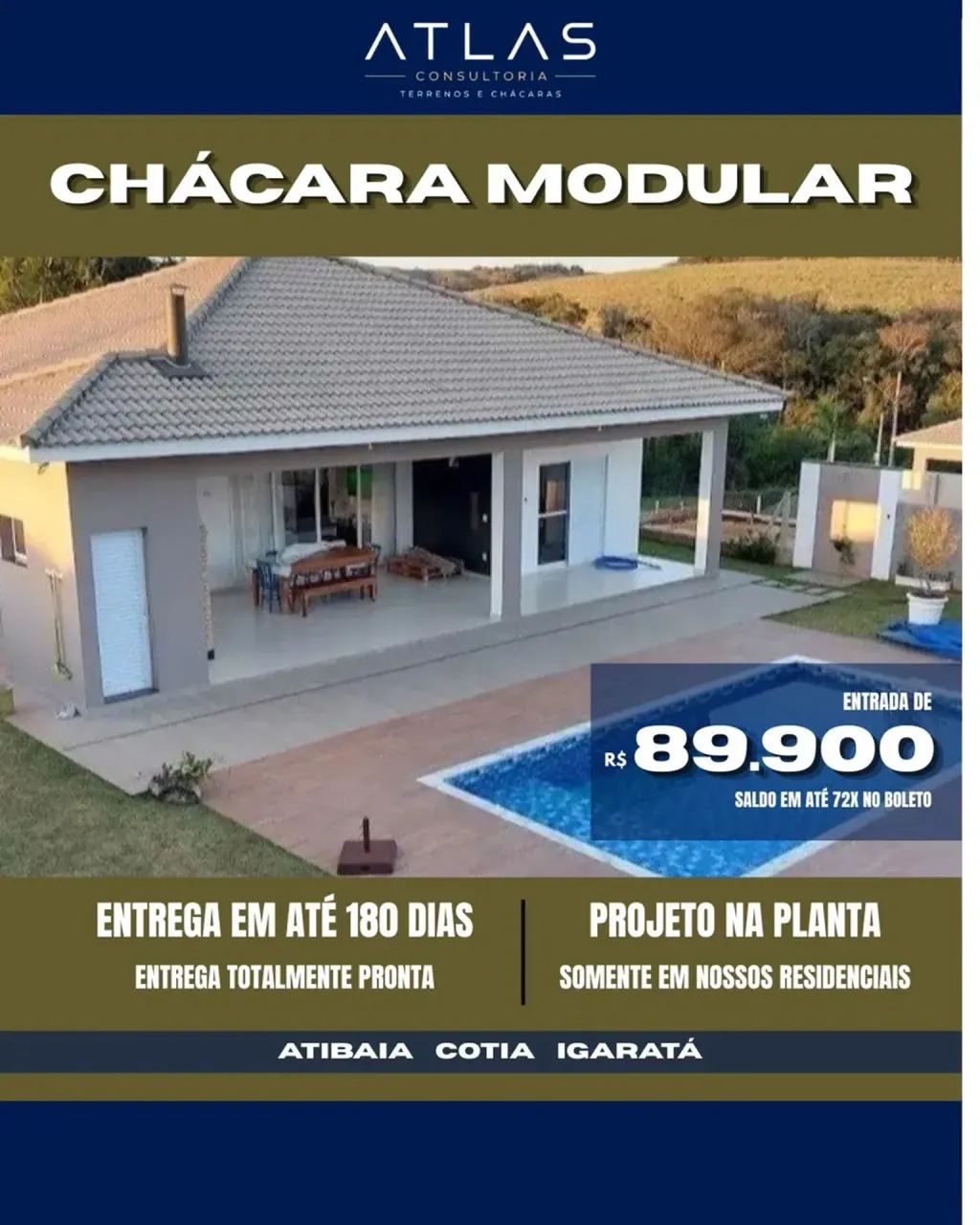 SUA CHÁCARA PRONTA EM SOMENTE 180 DIAS