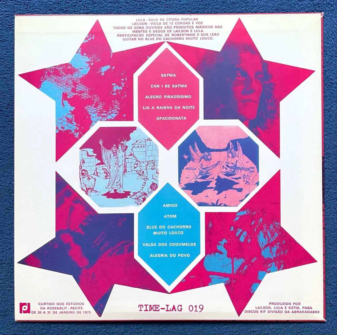 LP Satwa 1973 Lula Côrtes e Lailson Reedição Time-Lag com Encarte