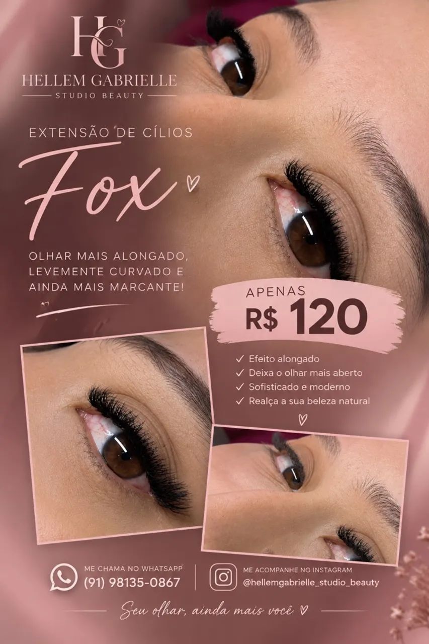 Extensão de cílios 