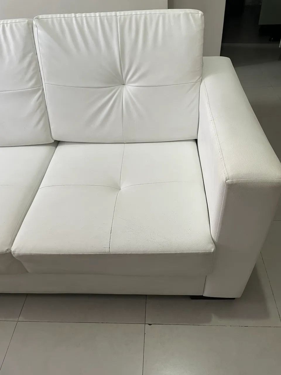 SOFÁ BRANCO CORINO 2,30  - Foto 4