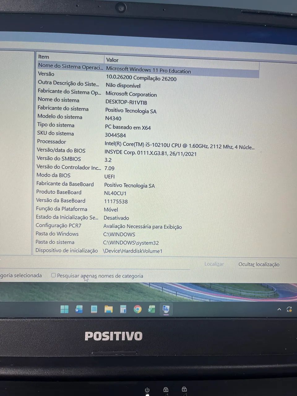 Notebook Positivo Motion C4128F - Intel Celeron, SSD 120GB, 8GB RAM - Excelente Estado - Foto 5