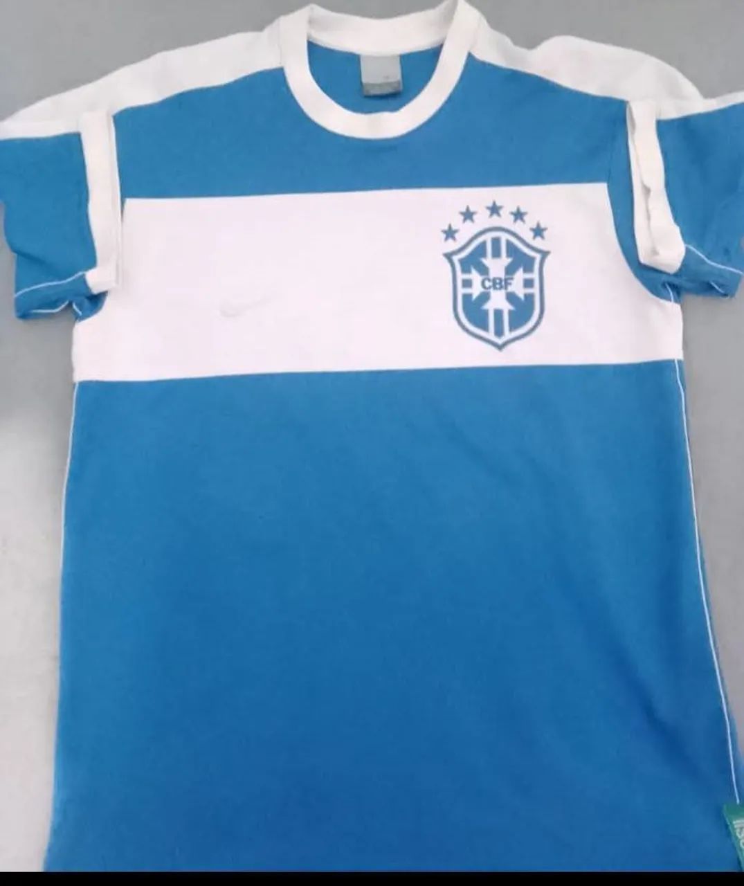 Camisa do Brasil Azul e Branco - Foto 3