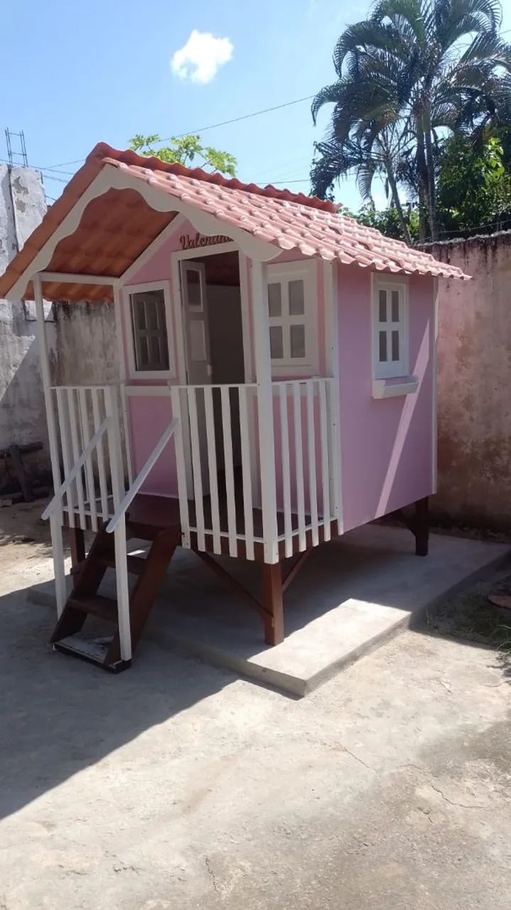 CASINHA INFANTIL ROSA MODELO LUXO - Foto 3